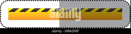 Aufkleber Streifen Gefahr Band Linie Konstruktion Stock Vektor