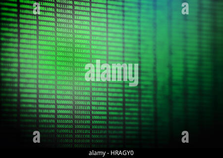 Binär-Code-Hintergrund Stockfoto