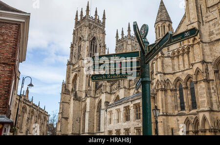 York Minster, York, England, UK Stockfoto