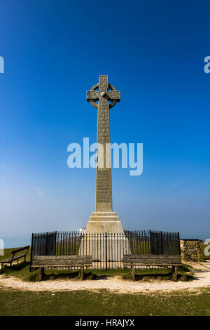 Tennyson Denkmal, Isle Of Wight Stockfoto