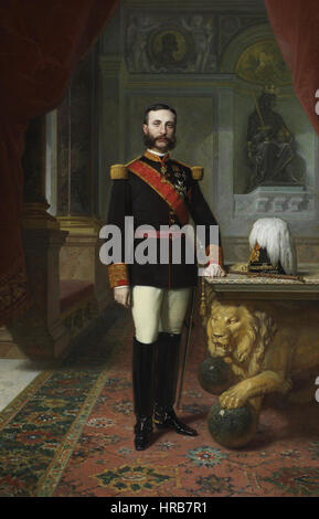 Retrato del Rey Alfonso XII (Museo del Prado) Stockfoto