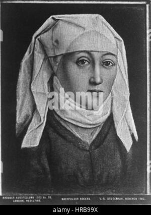 Rogier van der Weyden - Porträt einer Frau Stockfoto