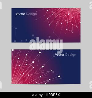 Reihe von Bannern, horizontale Stock Vektor