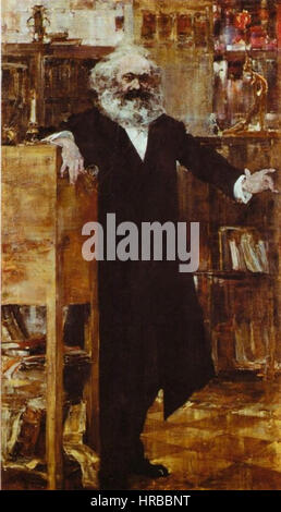 Ritratto di Karl Marx Stockfoto