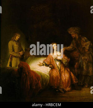Rembrandt - Joseph Angeklagten durch Potiphars Frau - WGA19093 Stockfoto