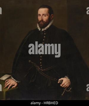 Retrato de Caballero, Por Tintoretto Stockfoto