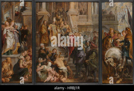 Rubens - Ölskizze für Hochaltar, St. Bavo, Gent - Nationalgalerie Stockfoto