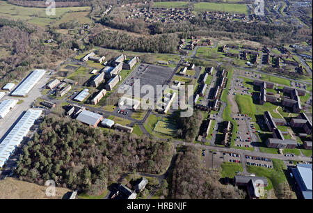 Luftaufnahme des Catterick Garrison, North Yorkshire, UK Stockfoto