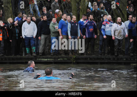 Königliche Fasching Fußball, Ashbourne, UK. Bild: Scott Bairstow Stockfoto