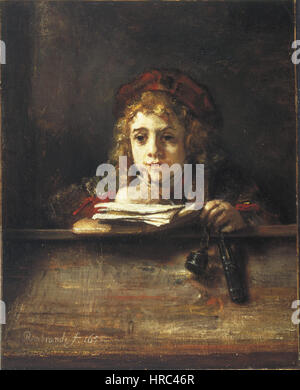 Rembrandt van Rijn - Titus an seinem Schreibtisch Stockfoto