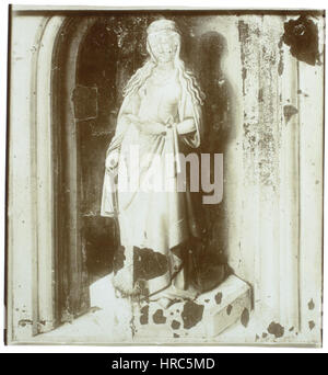 St. Agnes des Meisters von Rotterdam Johannes auf Patmos Museum Boijmans Van Beuningen 1083 Verso (OK) Stockfoto