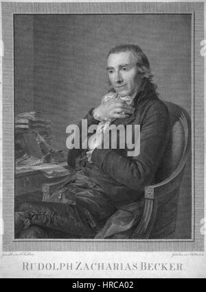 Rudolph Zacharias Becker (1752-1852), von Christian Jakob Schlotterbeck (1757-1811) Stockfoto