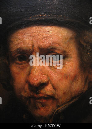 Rembrandt van Rijn - Selbstbildnis (1659) detail Stockfoto