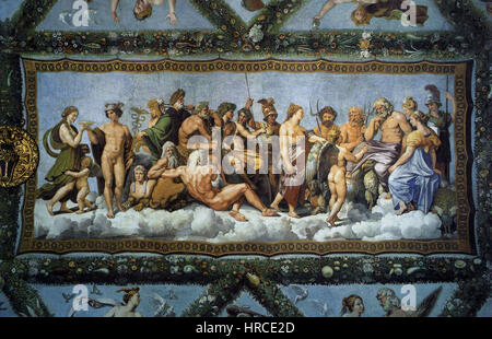 Psyche erhielt auf dem Olymp 1517 RAFFAELLO Sanzio Stockfoto