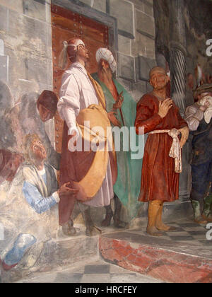 Sacro Monte Varallo Morazzione Cappella Ecce-Homo 03 Stockfoto