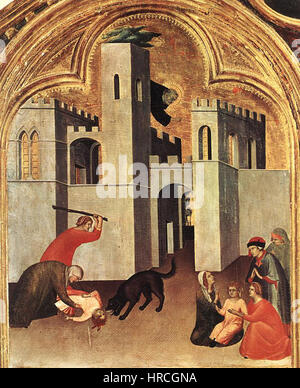 Simone Martini - selige Agostino Novello Altarbild (Detail) - WGA21424 Stockfoto