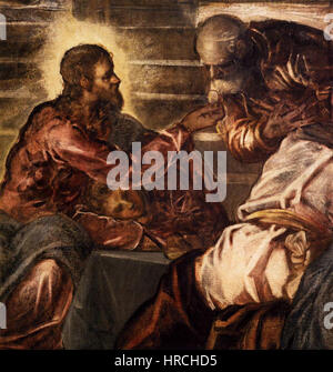 Jacopo Tintoretto - The Last Supper (Detail) - WGA22563 Stockfoto