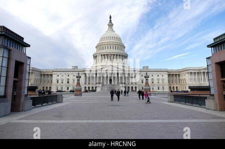 Washington DC, Vereinigte Staaten von Amerika. 2. Februar 2017 - Hügel Kapitol in Washington, D.C. Stockfoto