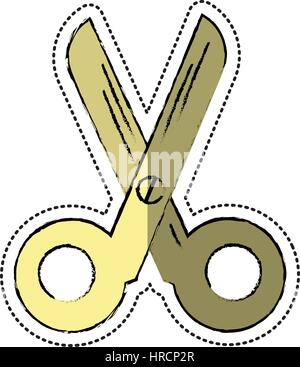 Cartoon-Scissorsschool-Werkzeug-Symbol Stock Vektor