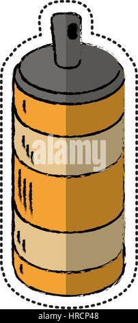 Cartoon-Spraydose Container Symbol Stock Vektor