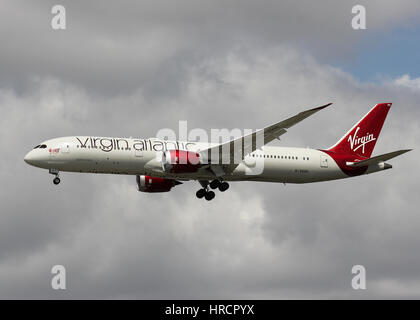 Virgin Atlantic-Boeing 787-900-London Heathrow Airport Stockfoto