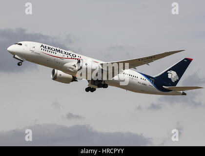 Aeroméxico Boeing 787 - London Heathrow Airport Stockfoto