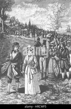 "Familie ohne Namen" von Georges Tiret-Bognet 43 Stockfoto