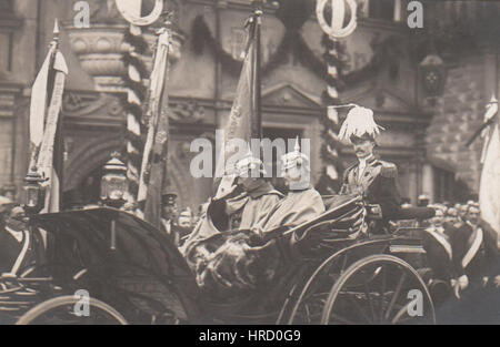 Kaiser Wilhelm II. Mit Herzog Ernst von Sachsen-altenburg Stockfoto