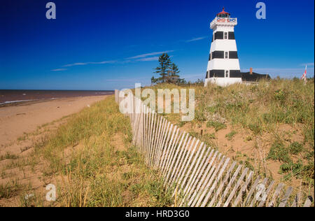 West Point Lighthouse, Cedar Dunes Provincial Park, Prince Edward Island, Canada Stockfoto