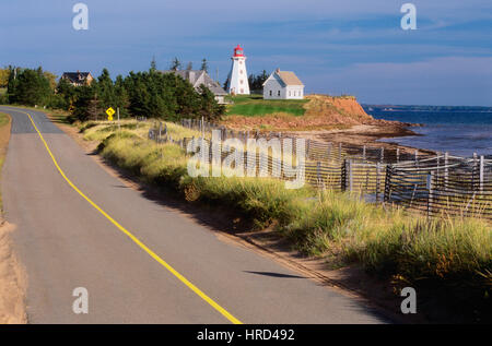 Panmure Island Provincial Park Leuchtturm, Prince Edward Island, Kanada Stockfoto