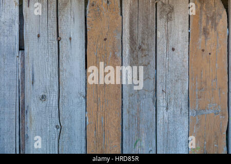 Holz-Hintergrund. Die natürliche Maserung des alten braunen Holzbohlen. Stockfoto