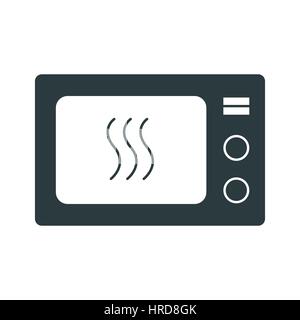Eine graue Mikrowelle-Symbol Stock Vektor