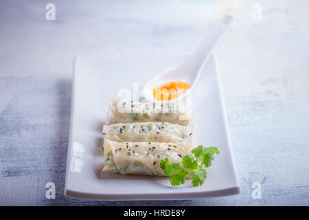 Rice Paper Rolls Stockfoto