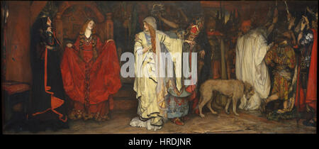 Edwin Austin Abbey König Lear, Akt I, Szene ich das Metropolitan Museum of Art Stockfoto