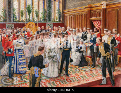Die Ehe von TRH der Herzog und die Herzogin von York Stockfoto