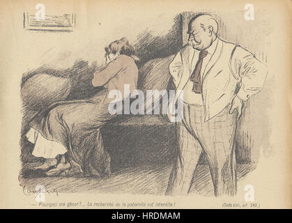 Code civil, Kunst. 340 Stockfoto