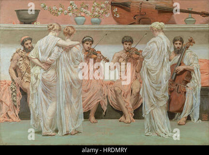 Albert Joseph Moore - das Quartett eine Maler-Tribute to Music Stockfoto