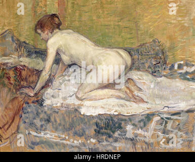 Henri de Toulouse-Lautrec-Femme Rousse Nue accroupie Stockfoto