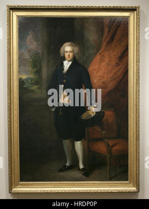 Thomas Gainsborough RA - Porträt von John Langston, Esquire, Sarsden - 63,8 - Minneapolis Institute of Arts Stockfoto