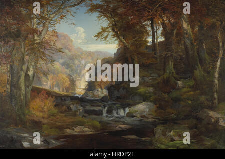 Thomas Moran - eine Szene auf dem Tohickon Creek Herbst - 68,82 - Minneapolis Institute of Arts Stockfoto