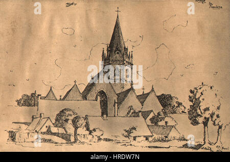 Adolf Hitler - Ardoyes in Flandern Stockfoto