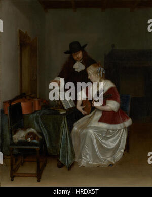 Gerard Ter Borch - The Music Lesson - 97.PA.47 - J. Paul Getty Museum Stockfoto