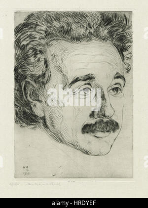 Hermann Struck Asthmaattacken Albert Einstein 1920 Stockfoto