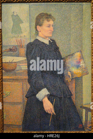 Anna Boch von Theo van Rysselberghe, c. 1889 - Museum of Fine Arts, Springfield, MA - DSC04134 Stockfoto