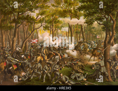 Schlacht in der Wilderness Stockfoto