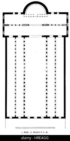 Dehio 17 San Paolo Fuori le Mura Stockfoto