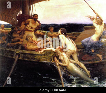 Odysseus und die Sirenen (1909) Stockfoto