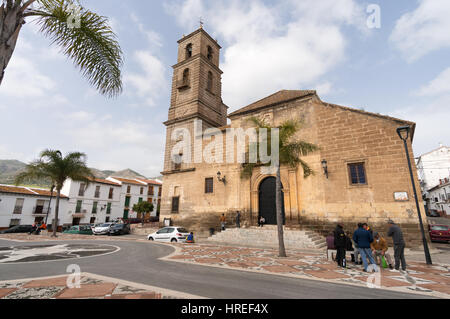 Die Kirche La Encarnacion im Plaza Baja, Alora, Spanien, Europa Stockfoto