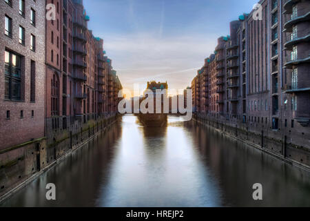 Warhouse District, Hamburg, Deutschland, Europa Stockfoto