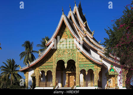 Laos; Luang Prabang; Haw Pha Bang, königliche Tempel, Stockfoto